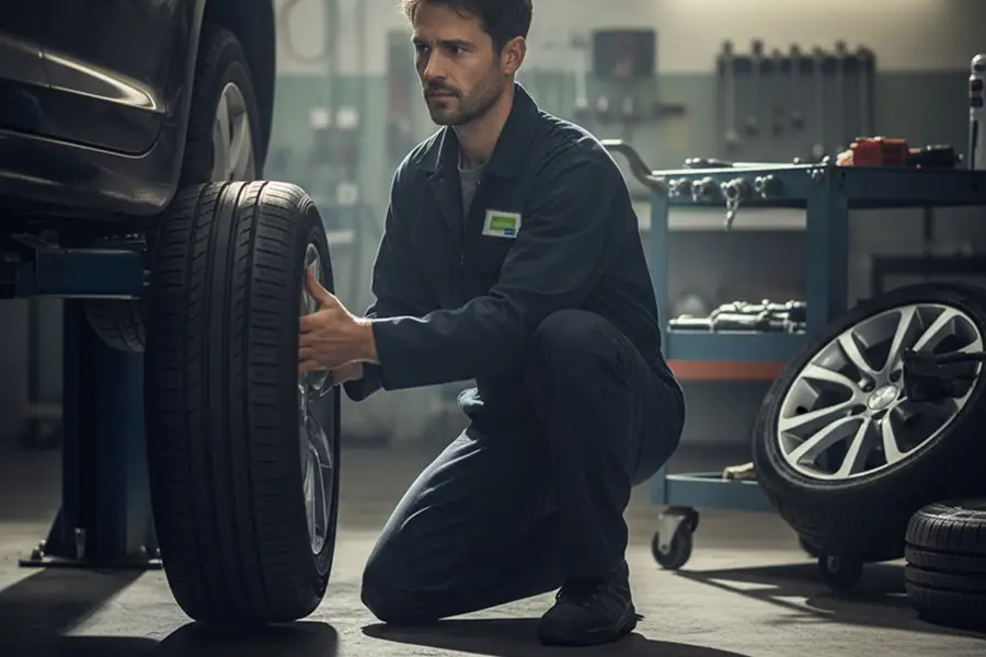 Image décorative pose et vente de pneus